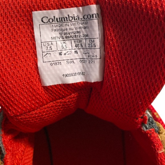 Columbia Men's Newton Ridge Plus Ii Suede Waterproof Hiking Boot Size 7.5 - Picture 6 of 7